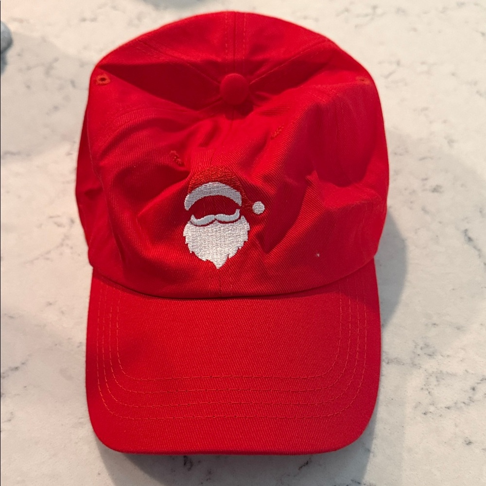 Red Santa Embroidered Cap